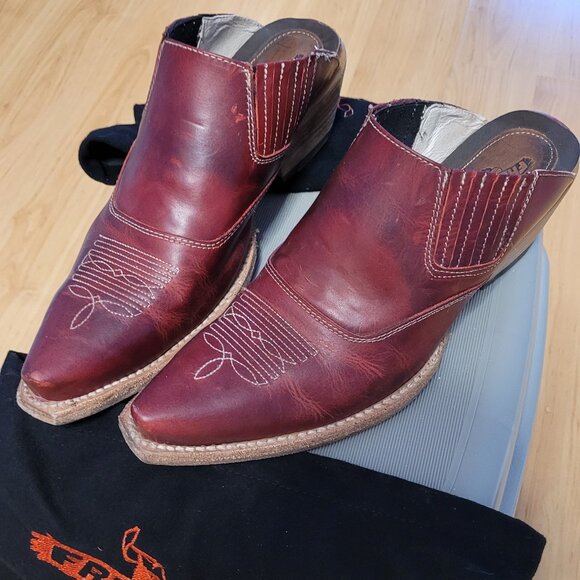 Freebird by Steven Red Mules - Picture 3 of 6